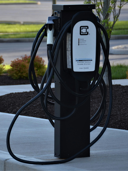 ClipperCreek charger deployed in the field.
